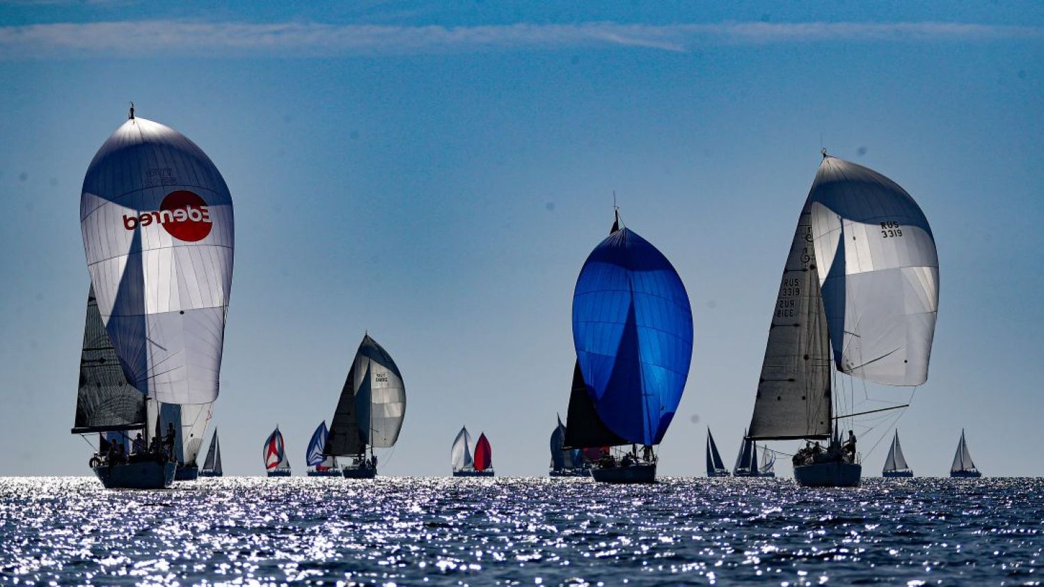 Спинакера на дистанции регаты Gocek Youth & Sport CUP