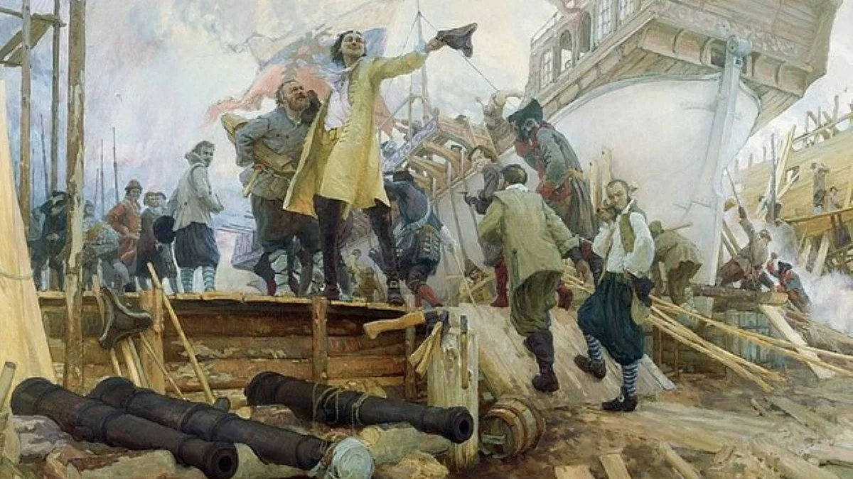 Строительство русского флота при Петре I — петровская корабельная верфь