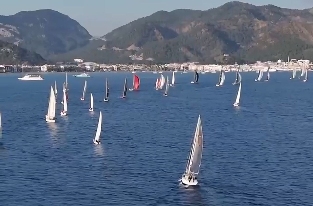 Спортивная парусная регата в заливе Мармариса — International Mediterranean Yacht Championship