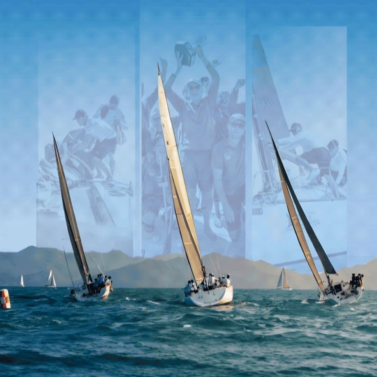 Royal Langkawi International Regatta - панорама яхт на старте